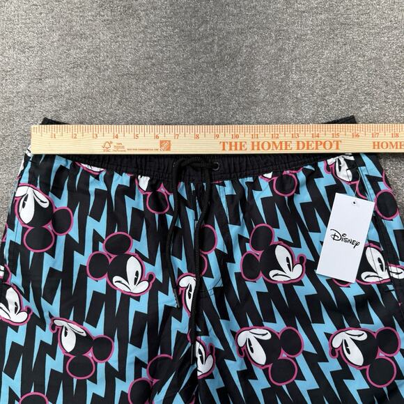 Disney‎ Neff Mens M Mickey Mouse Swim Trunks Shorts Black Blue Pink Graphic NWT - Picture 4 of 11